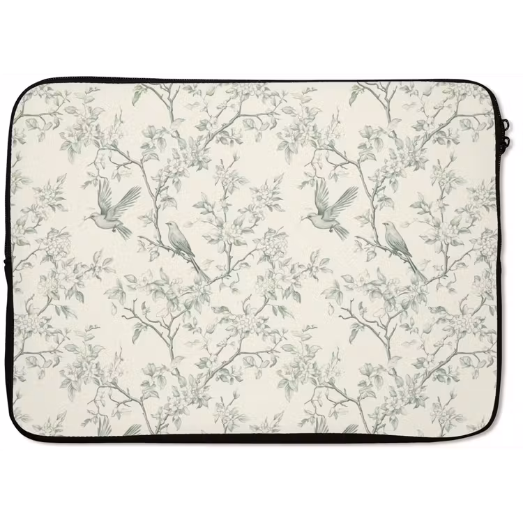 Klassiek - Vogels - Groen laptophoes neopreen klein 279 -zkaufland3dotto