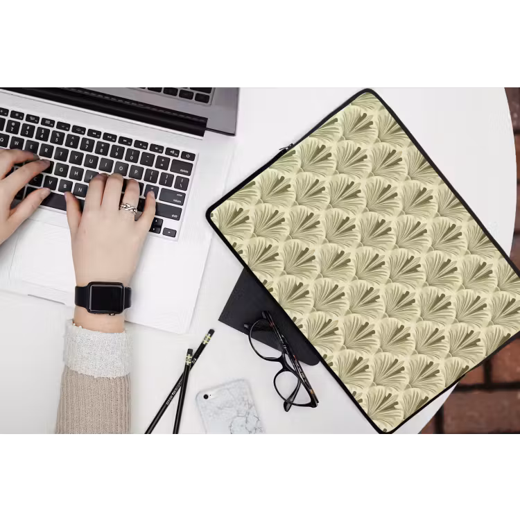 Klassiek - Waaier - Groen laptophoes neopreen klein 279 -bureau