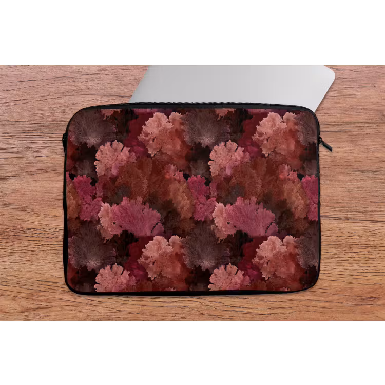 Koraal - Textuur - Kleurrijk laptophoes neopreen klein 279 -tafel