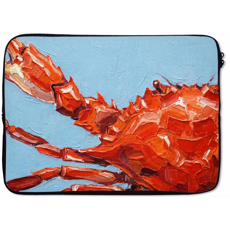 Krab - Zee - Dieren - Abstract - Rood laptophoes neopreen klein -zkaufland3dotto