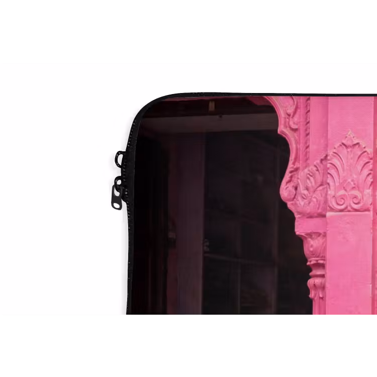 Laptophoes Kruiden - Markt - Roze - Kruiden - Markt - Roze laptophoes neopreen klein