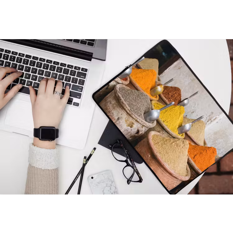 Laptophoes Kruiden - Potten - Oosters - Kruiden - Potten - Oosters laptophoes neopreen klein