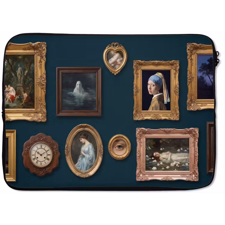 Kunst - Schilderijen - Decoratie - Klassiek - Groen laptophoes neopreen klein -zkaufland3dotto