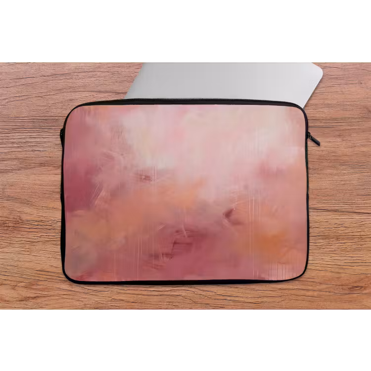 Kunst - Vloeiend - Pastel - Abstract laptophoes neopreen klein -tafel