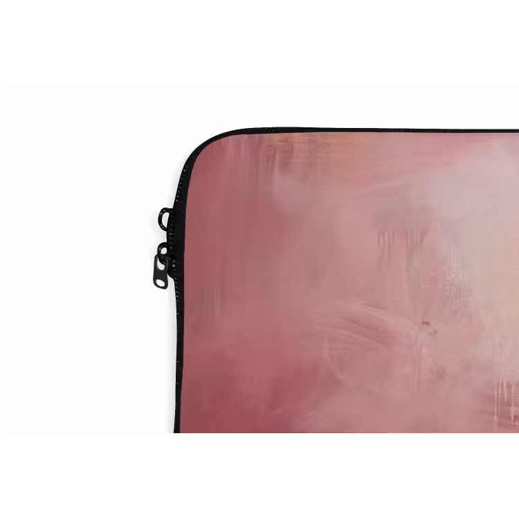 Kunst - Vloeiend - Pastel - Abstract laptophoes neopreen klein -detail