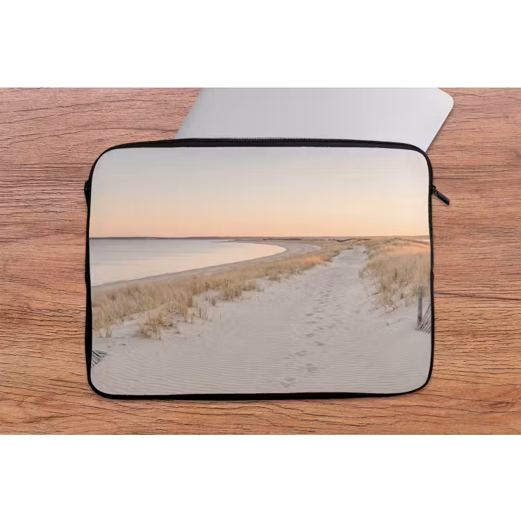 Kustlijn - Horizon - Hek laptophoes neopreen klein -tafel