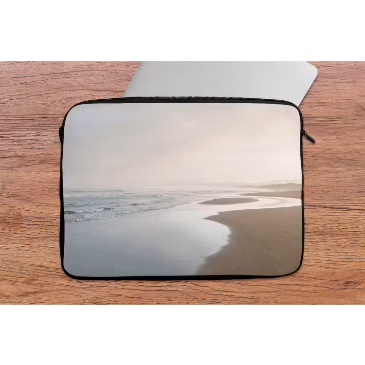Kustlijn - Strand - Oceaan laptophoes neopreen klein -tafel