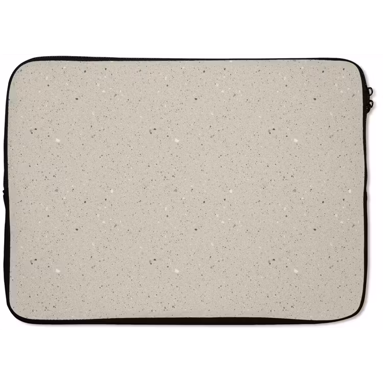 Lichtbeige - Terrazzo - Grijs laptophoes neopreen klein 279 -zkaufland3dotto