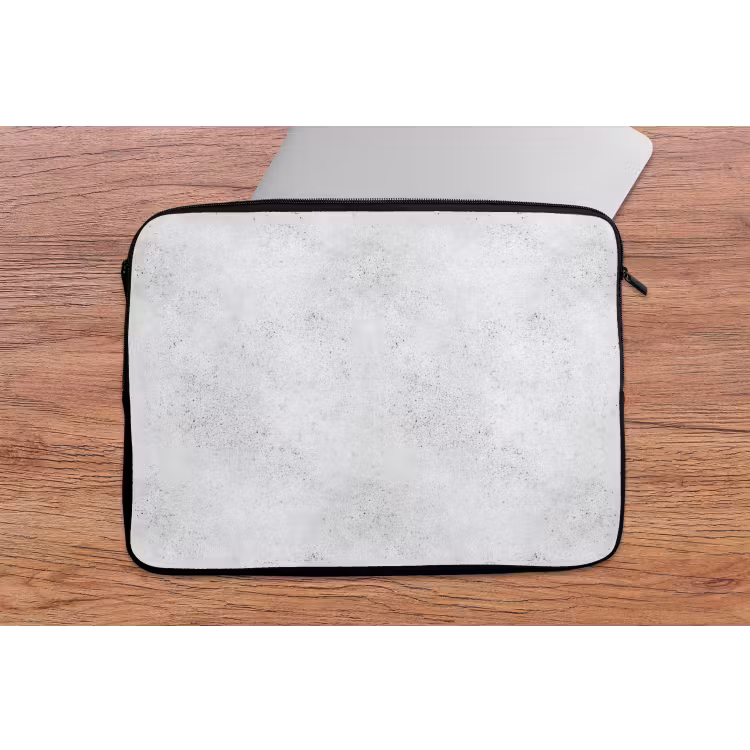 Lichtgrijs - Betonstructuur - Subtiel laptophoes neopreen klein 279 -tafel