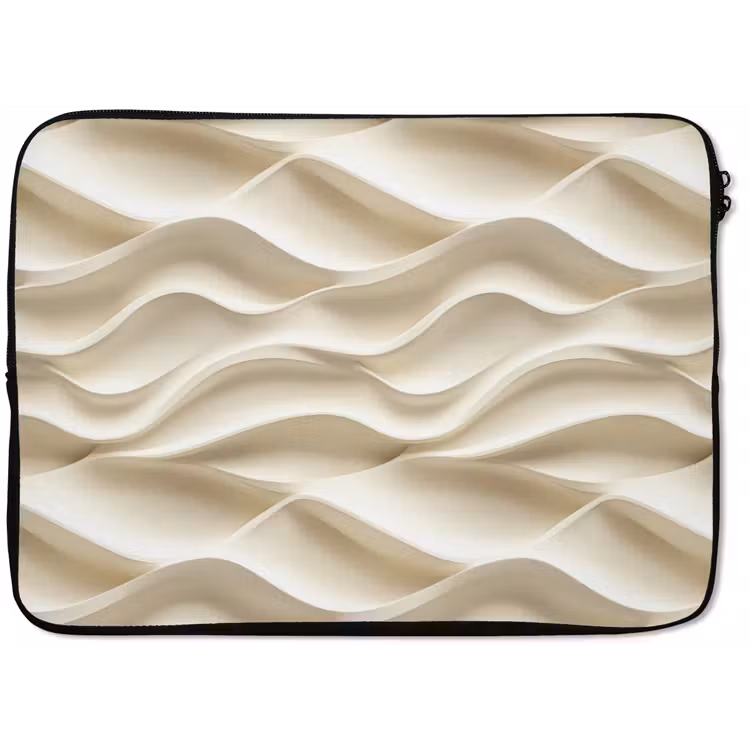 Lijnen - Golvend - Crème laptophoes neopreen klein 279 -zkaufland3dotto