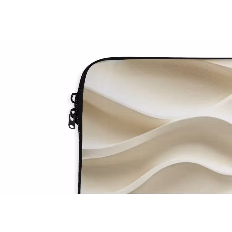 Lijnen - Golvend - Crème laptophoes neopreen klein 279 -detail