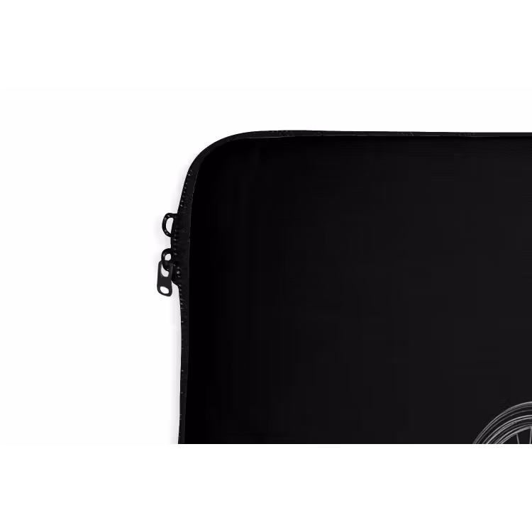 Lijnen - Illustratie - Wit laptophoes neopreen klein -detail