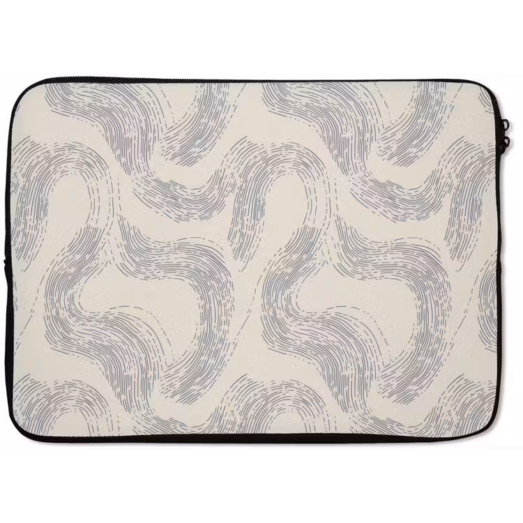 Lijnen - Patroon - Beige - Minimalistisch laptophoes neopreen klein 279 -zkaufland3dotto