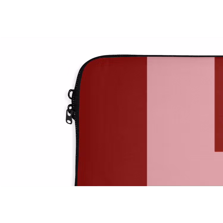 Love - Rood - Blokletters laptophoes neopreen klein -detail
