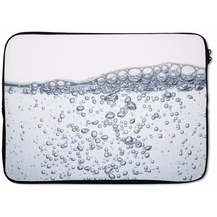 Luchtbellen - Water - Dynamisch laptophoes neopreen klein -zkaufland3dotto