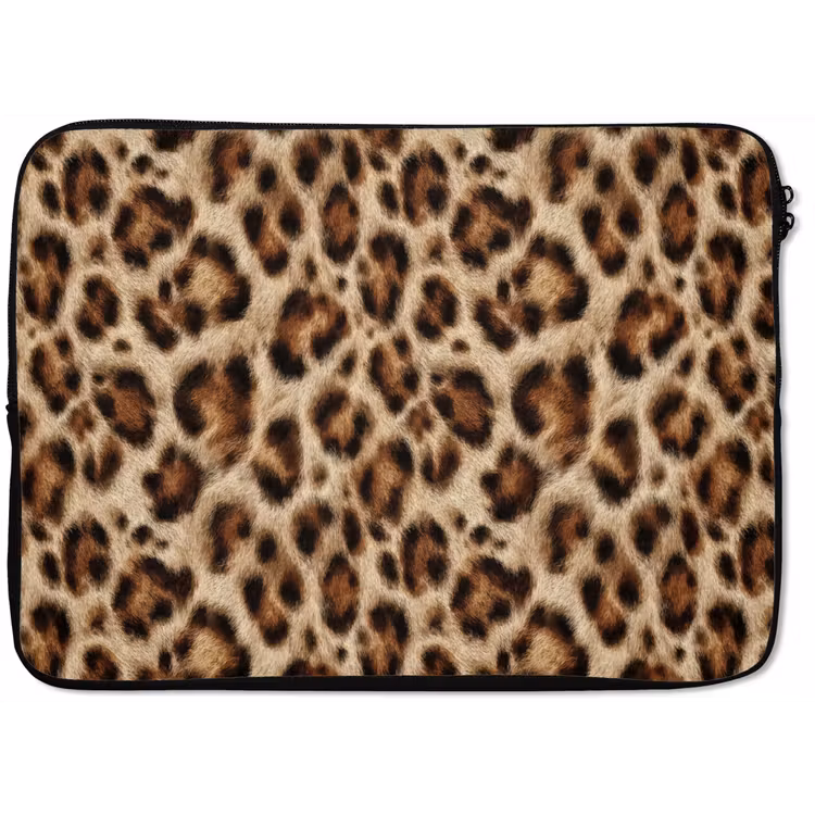 Luipaard - Vacht - Bruin laptophoes neopreen klein 279 -zkaufland3dotto