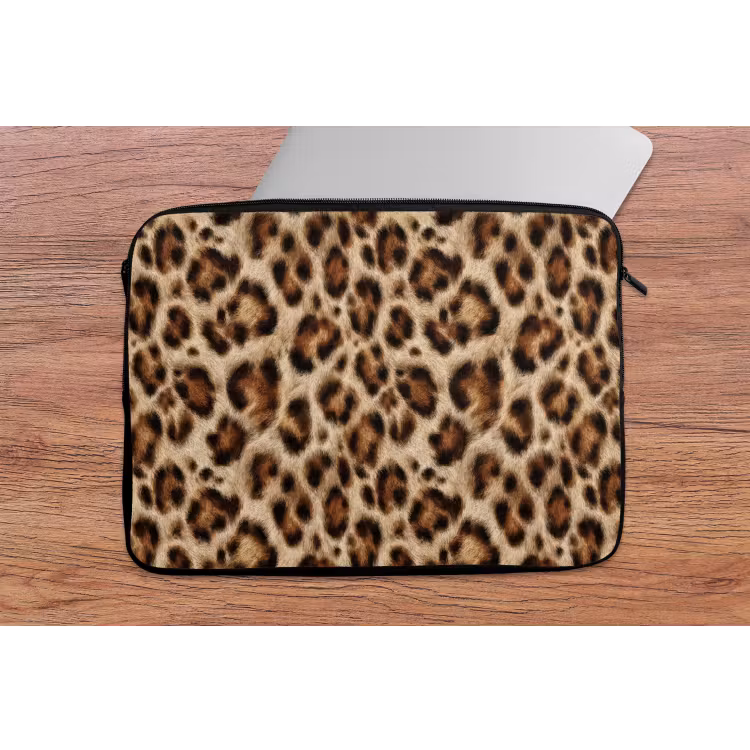 Luipaard - Vacht - Bruin laptophoes neopreen klein 279 -tafel