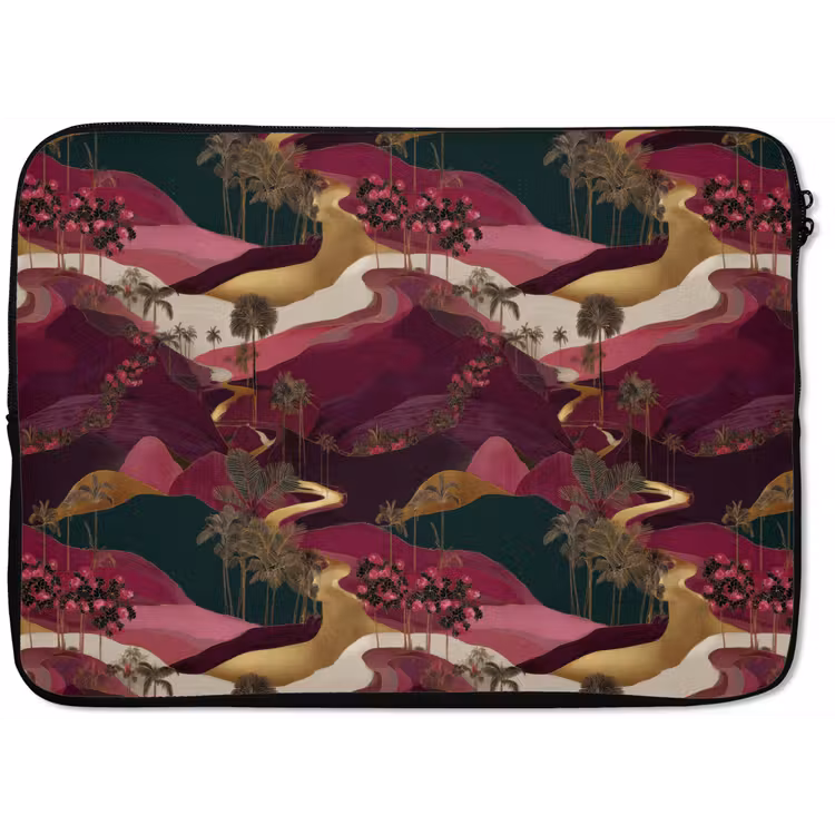 Magisch - Palmbomen - Goud laptophoes neopreen klein 279 -zkaufland3dotto