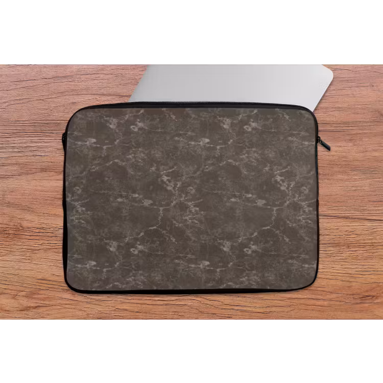 Marmer - Aders - Bruin laptophoes neopreen klein 279 -tafel