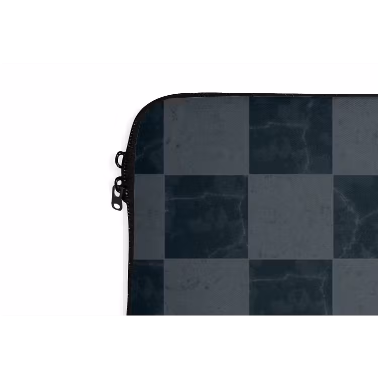 Marmer - Patroon - Antraciet laptophoes neopreen klein 279 -detail