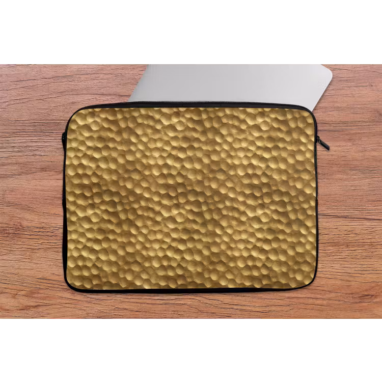 Metaal - Dynamisch - Goud laptophoes neopreen klein 279 -tafel