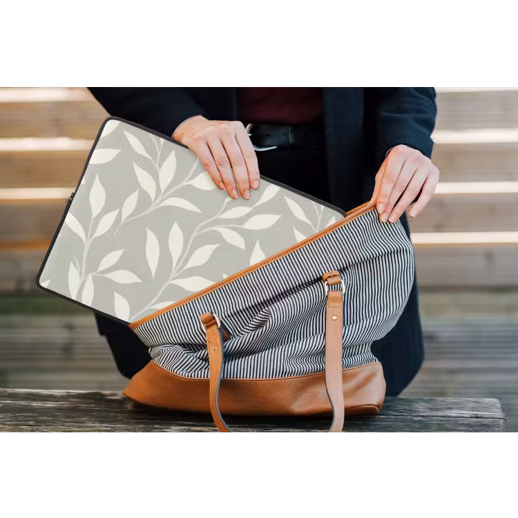 Minimalistisch - Patroon - Groen laptophoes neopreen klein 279 -tas