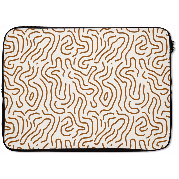 Minimalistisch - Patroon - Terracotta laptophoes neopreen klein 279 -zkaufland3dotto