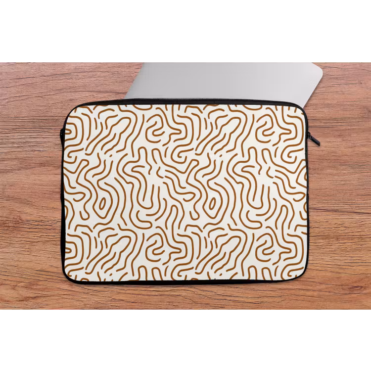 Minimalistisch - Patroon - Terracotta laptophoes neopreen klein 279 -tafel