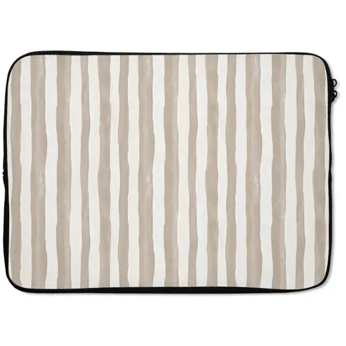 Minimalistisch - Strepen - Beige laptophoes neopreen klein 279 -zkaufland3dotto