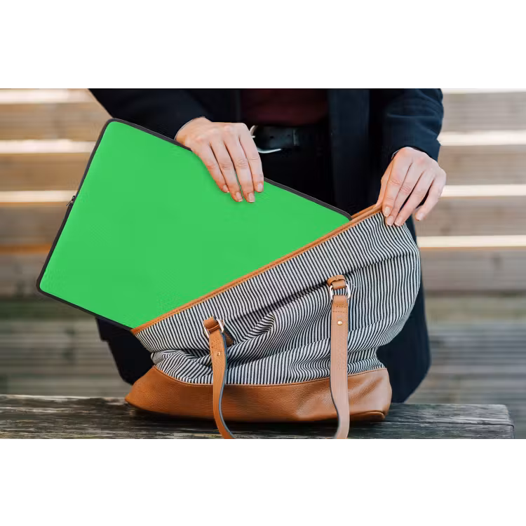 Mint - Green - Groen laptophoes neopreen klein 279 -tas