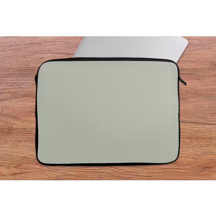 Kleur - Mintgroen - Interieur laptophoes neopreen klein 279 -tafel