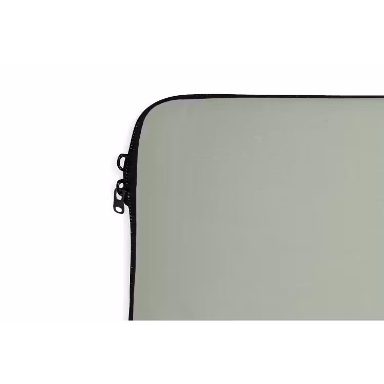 Kleur - Mintgroen - Interieur laptophoes neopreen klein 279 -detail