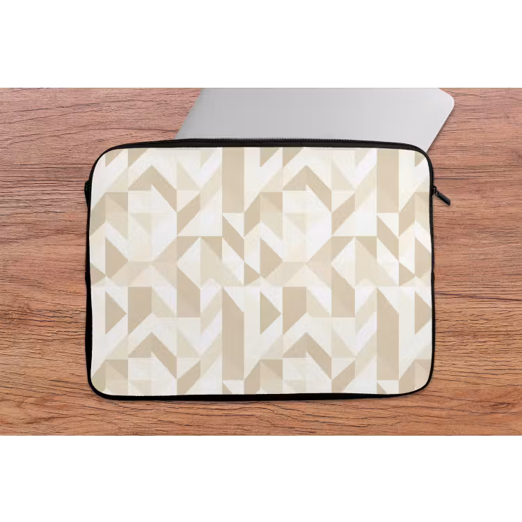 Modern - Abstract - Beige laptophoes neopreen klein 279 -tafel