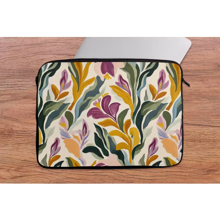 Modern - Abstract - Kleurrijk laptophoes neopreen klein 279 -tafel