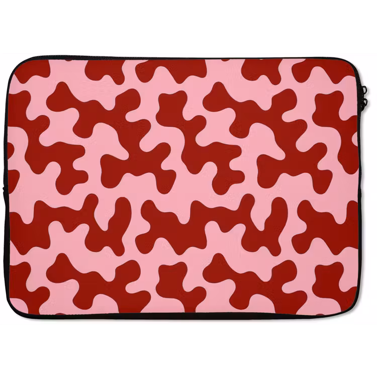 Modern - Abstract - Rood laptophoes neopreen klein 279 -zkaufland3dotto