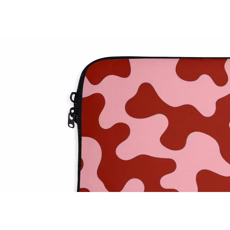 Modern - Abstract - Rood laptophoes neopreen klein 279 -detail