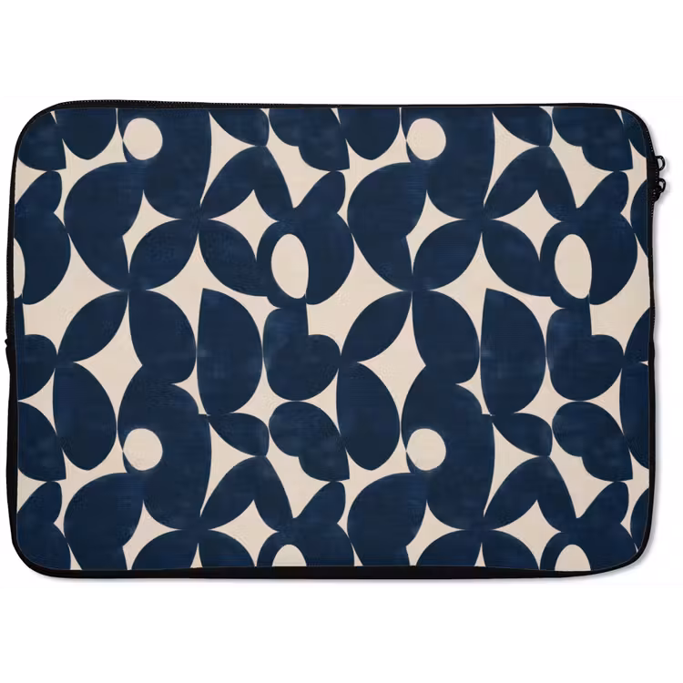 Modern - Geometrisch - Blauw laptophoes neopreen klein 279 -zkaufland3dotto