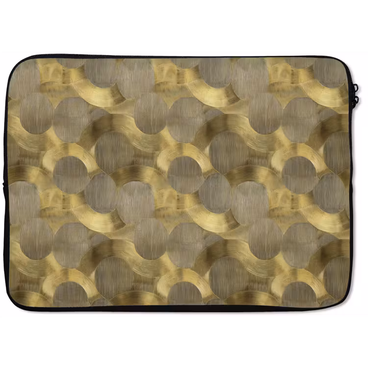 Modern - Geometrisch - Goud laptophoes neopreen klein 279 -zkaufland3dotto