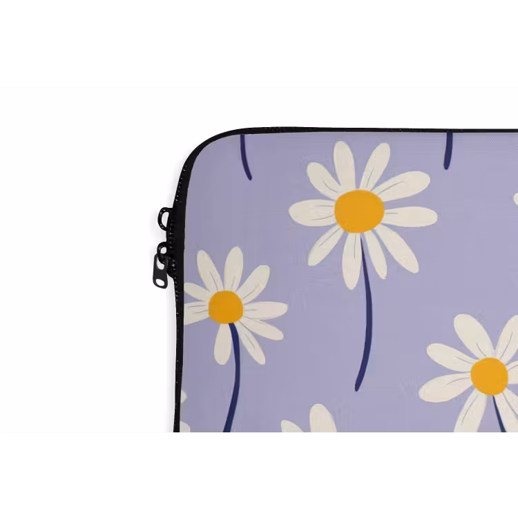 Modern - Madelief - Paars laptophoes neopreen klein 279 -detail