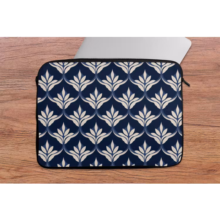 Modern - Ontwerp - Blauw laptophoes neopreen klein 279 -tafel