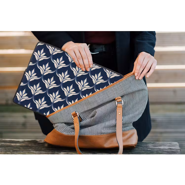 Modern - Ontwerp - Blauw laptophoes neopreen klein 279 -tas