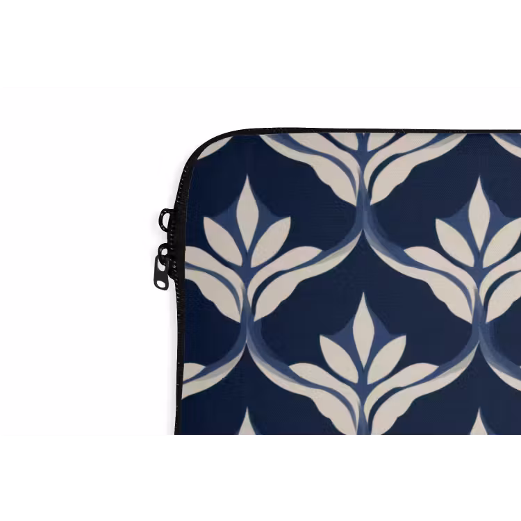 Modern - Ontwerp - Blauw laptophoes neopreen klein 279 -detail