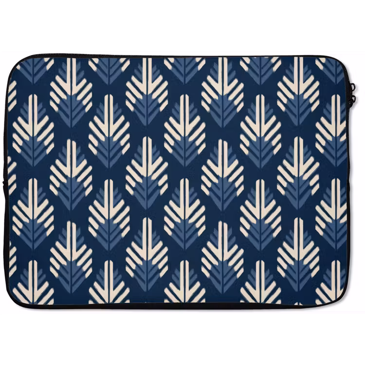 Modern - Patroon - Blauw laptophoes neopreen klein 279 -zkaufland3dotto