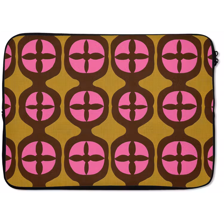 Modern - Patroon - Roze laptophoes neopreen klein 279 -zkaufland3dotto