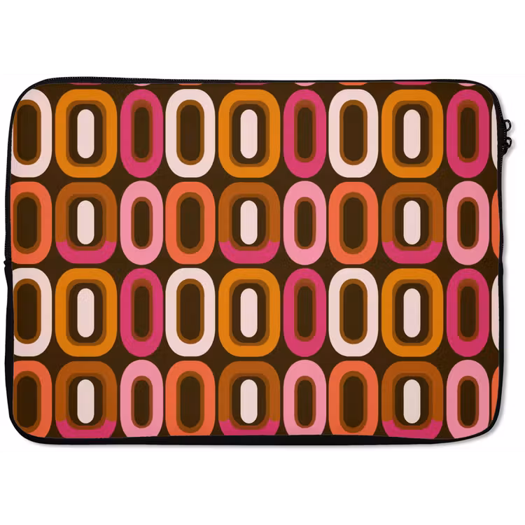 Modern - Retro - Kleurrijk laptophoes neopreen klein 279 -zkaufland3dotto