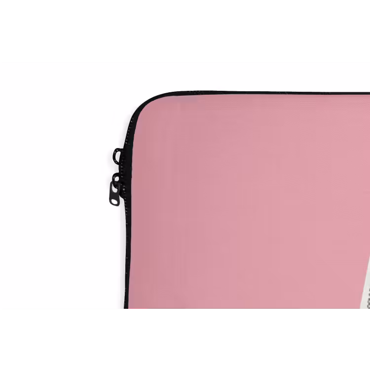 Mond - BLAH BLAH - Roze laptophoes neopreen klein -detail