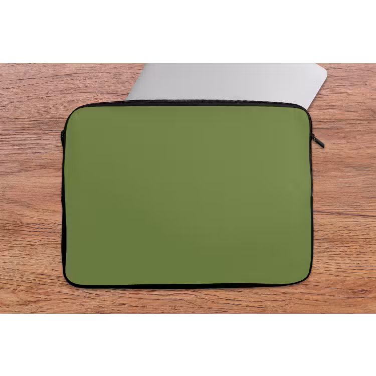 Moss - Green - Groen laptophoes neopreen klein 279 -tafel