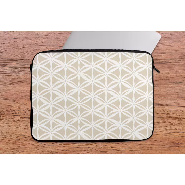 Motief - Modern - Beige laptophoes neopreen klein 279 -tafel