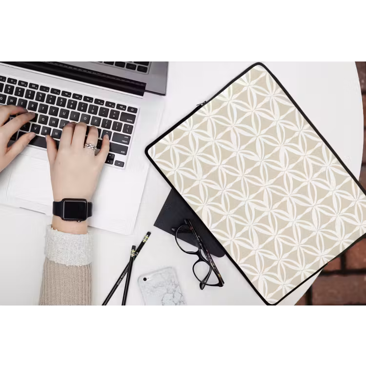 Motief - Modern - Beige laptophoes neopreen klein 279 -bureau