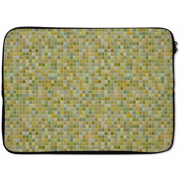 Mozaïek - Patroon - Groen laptophoes neopreen klein 279 -zkaufland3dotto